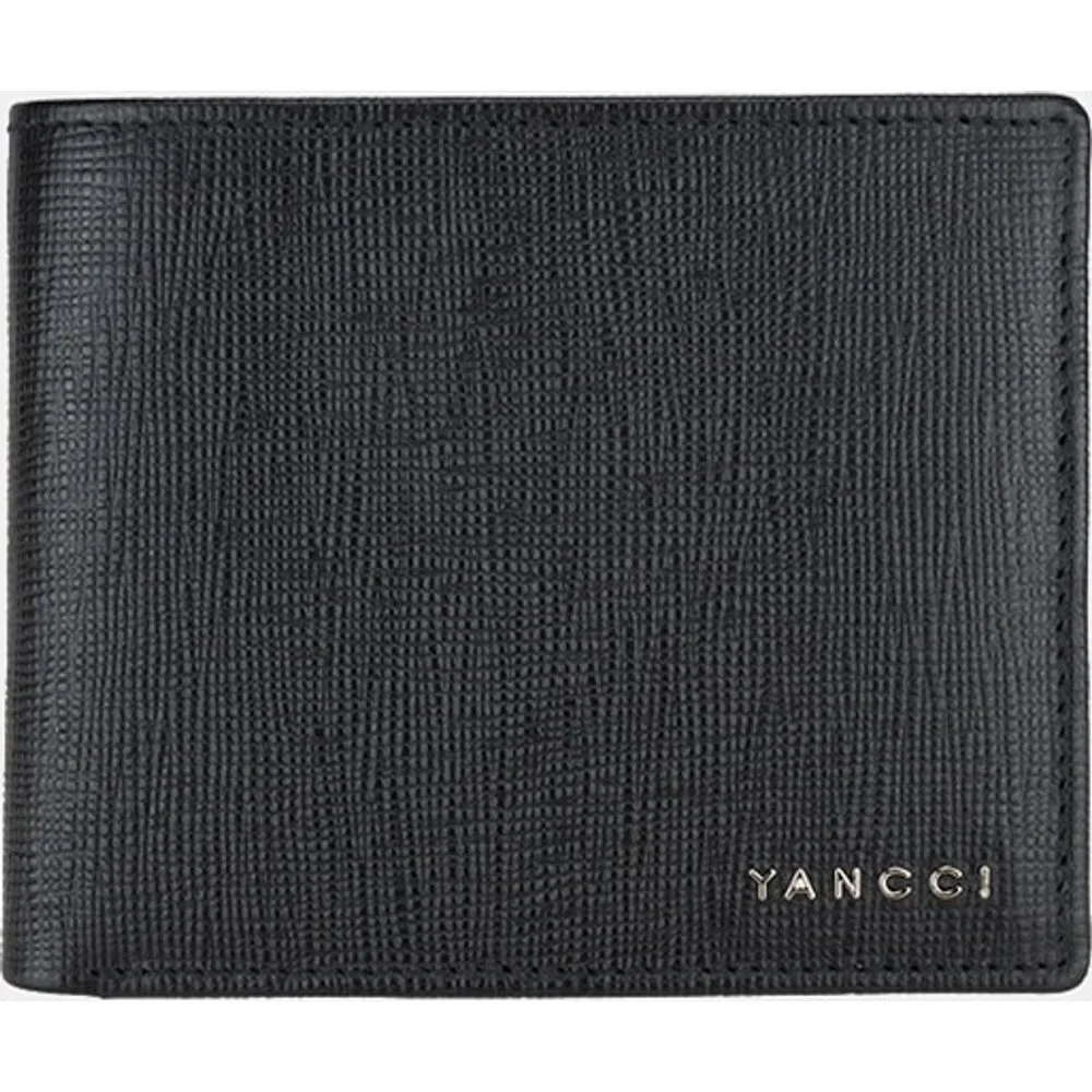 Billetero americano de hombre de con logo de metal - Yancci - FashionsVida