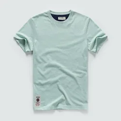 Men's Solid T-shirt Cotton t shirt Men Causal O-neck Basic Tshirt Male High Quality Classical Tops