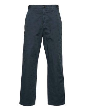 Pantaloni dritti in jacquard con monogramma