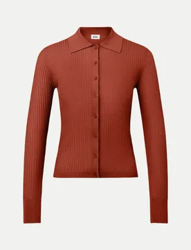 Slim Fit Strick-Cardigan ARHANYA Braun L - Drykorn - FashionsVida