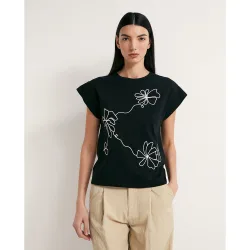 Sfera - Camiseta silueta bordada