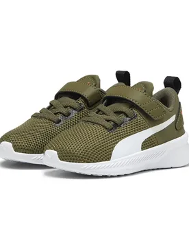 Sneaker Flyer Runner V Olive Drab / White / Hot Heat EU 19 - Puma - FashionsVida
