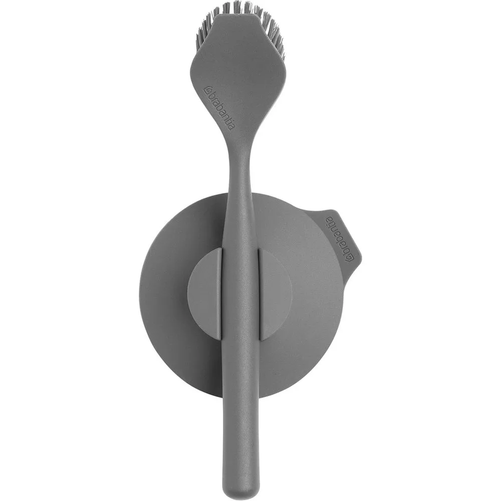 Cepillo para fregar platos con soporte de ventosa Sink Side - Brabantia - FashionsVida