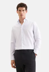 Regular Business Hemd Gestreift Blau 47