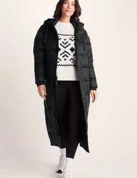 Women's 'Cautley' Long Padded Shower Resistant Jacket in Black Size: 10 - Black - Size: 10 - TOG24 - FashionsVida