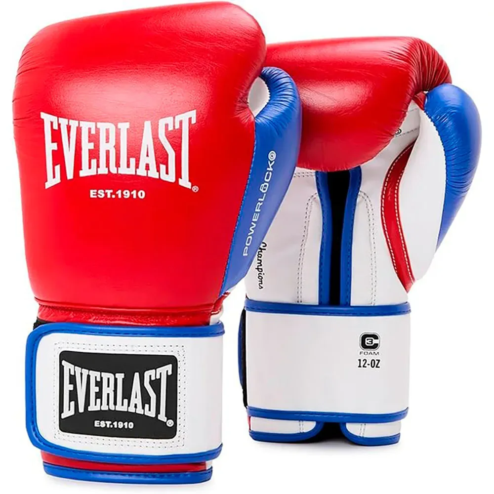 Gants De Boxe Powerlock Og Advanced Red / White 14 oz - Everlast - FashionsVida