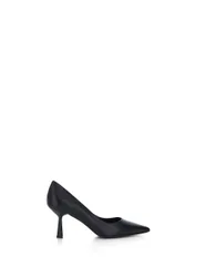 Décolleté in pelle NERO 40