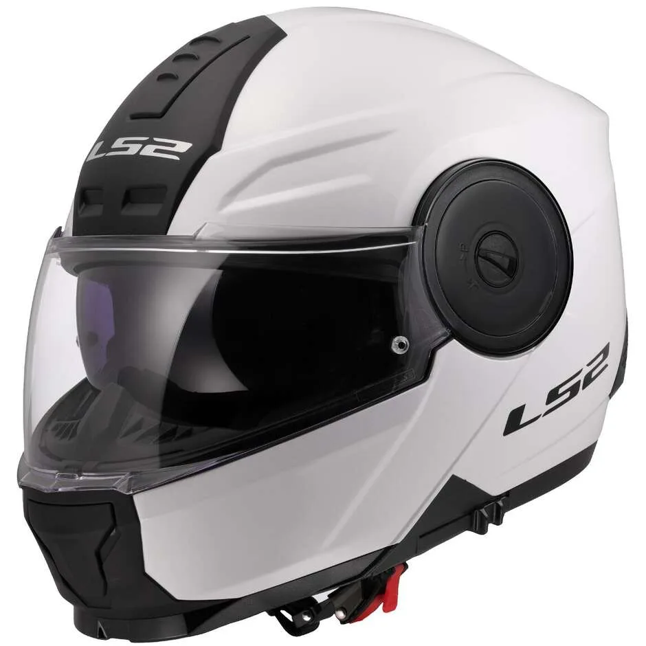 Casco Moto Modulare P/J FF902 SCOPE II SOLID Bianco Luci taglia 2X - LS2 - FashionsVida