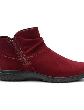 Women's 'Murmur' Ankle Boots in Dark Red Size: 3.5 - Dark Red - Size: 3.5 - Hotter - FashionsVida