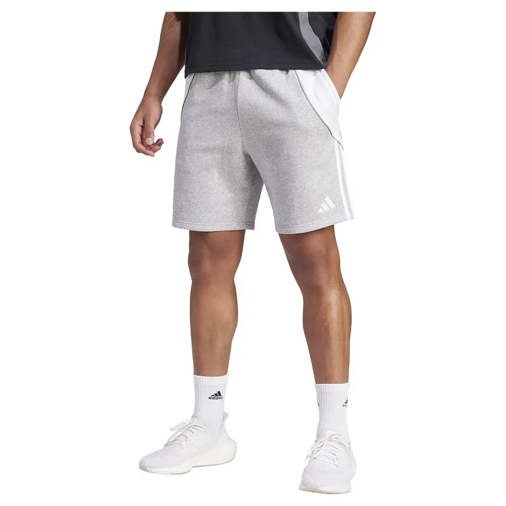 Short Tiro24 Sweat Medium Grey Heather / White S - Adidas - FashionsVida