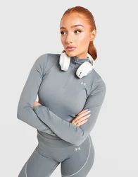 Vanish Seamless 1/4 Zip Top - Damen, Grau - female - Size: XS