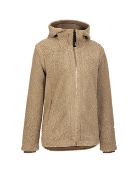 Veste polaire à capuche Sabines camel 42