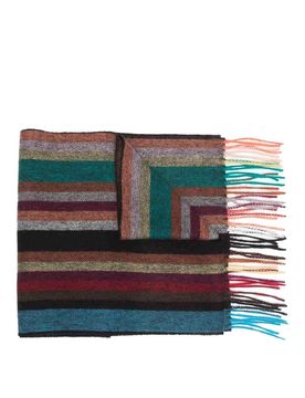 Paul Smith Sciarpa in lana a righe