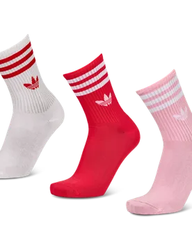 Mid Cut Crew 3 Pack Unisex Socken - Rosa - Größe 37-39 Pink 37-39 - Adidas - FashionsVida