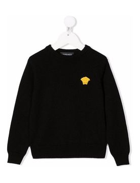 Maglione per in lana vergine nera