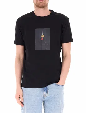 T-shirt girocollo NERO L - Armani exchange - FashionsVida