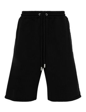 Pantaloncini neri con stampa logo