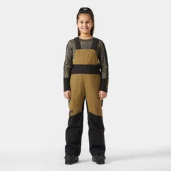 Junior Girls’ Stellar Bib Pants Brown 13 - Sepia Brown - Male