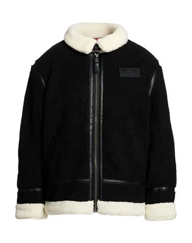 Shearling- & Kunstfell Herren Schwarz L,M,S,XL Herren - ALPHA - FashionsVida
