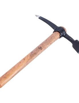 Schweizer Pionierpickel mit Holzstiel Default Title adult