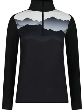 Sweat Damen Rollkragenpullover, schwarz D46
