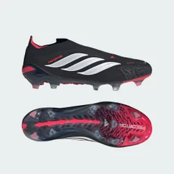 Scarpe da calcio PREDATOR ELITE Laceless Firm Ground 44 2/3 Core Black / Cloud White / Lucid Red