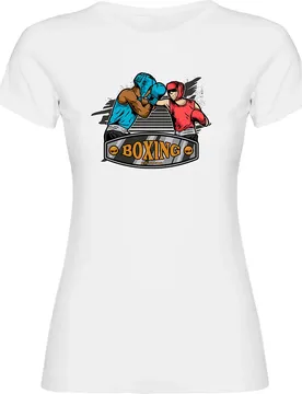 T-shirt à Manches Courtes Boxing White L