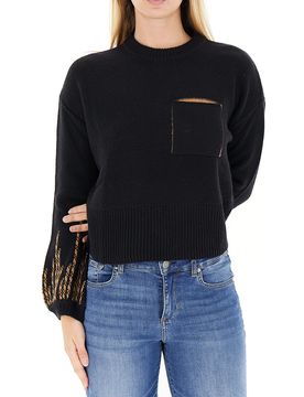 Maglione misto lana NERO S