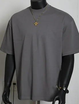 G Heavy Cotton American Small Neckline Short-sleeved Men's 2026 Summer New Loose Casual Basic Solid Color T-shirt Top - Aliexpress - FashionsVida