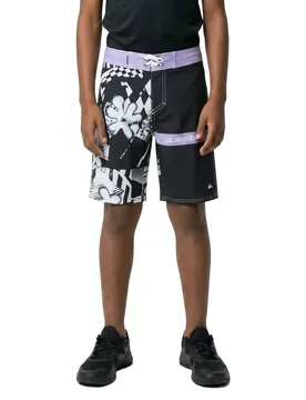 Pantaloncino Da Bagno Surfsilk Straight 17´´ Black Block Momentum 14 Anni - Quiksilver - FashionsVida