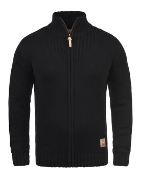 Solid Cárdigan 'Poul' negro