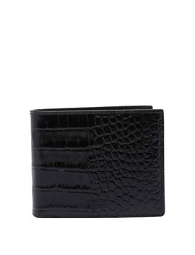Portafoglio classico bifold in coccodrillo