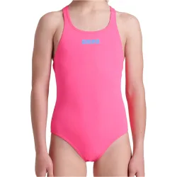 Team pro solid bañador natación niña Rosa (10)
