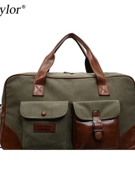 Buylor Large Capacity Men Canvas Travel Bag Women's Clothing Bag Yoga Fitness Bag Multifunctional Overnight Luggage Tote Handbag - Aliexpress - FashionsVida