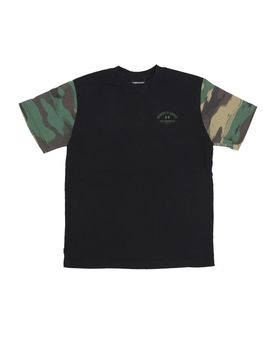 Maglietta Uomo Washed Camo Tee Black