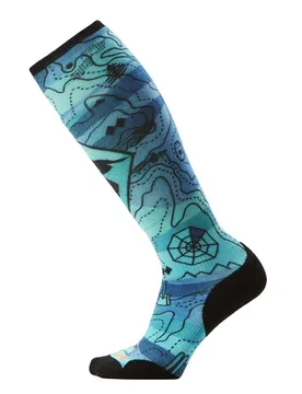 Chaussettes Ski Targeted Cushion Topo Treasure Nightfall Blue EU 42-45