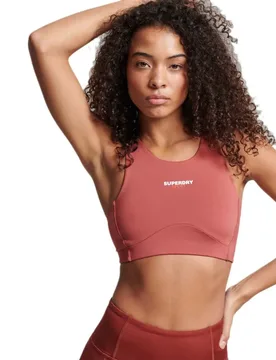 Soutien-gorge De Sport Core Active Marsala Brown XS - Superdry - FashionsVida