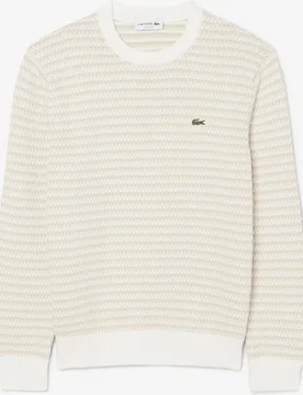 Jersey de hombre de punto jacquard de algodón en marrón - Lacoste - FashionsVida