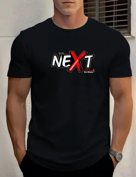 T Shirts For Man NEXT 100% Cotton Graphic Printing Summer Round Neck T-Shirt Casual Breathable Street Style Daily Top - Aliexpress - FashionsVida