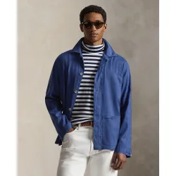 Sobrecamisa de hombre de algodón con bolsillos