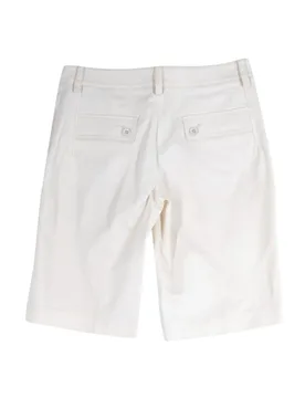 D & G White Cotton Shorts - Dolce & Gabbana - FashionsVida