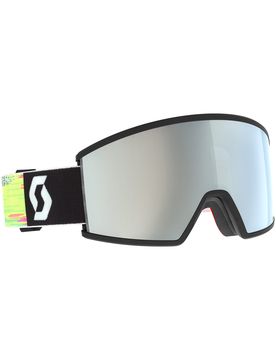 Skibrille Ambit Black/Neon Yellow AMP White Chrome S2 schwarz