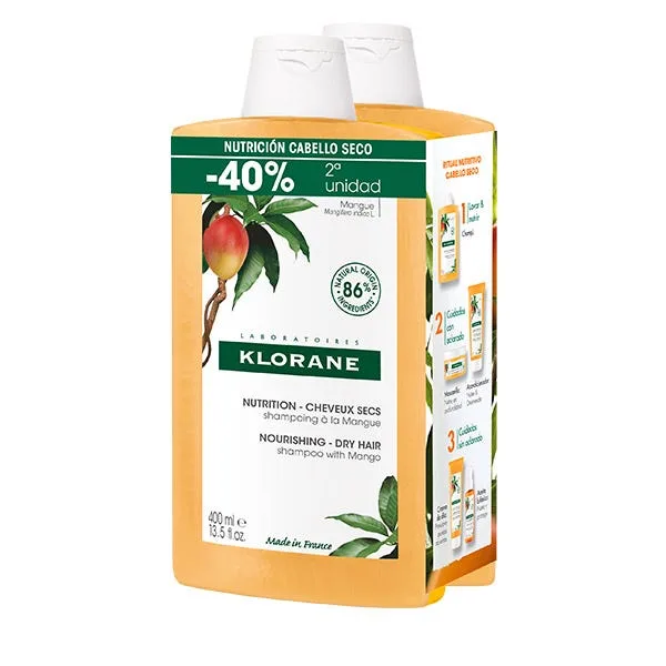 Klorane Pack Duo ChampÃº Mango - Klorane - FashionsVida
