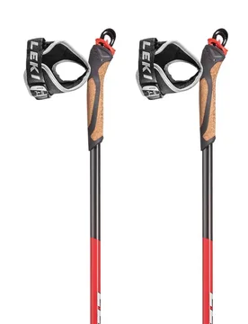 Bâton Prc Max F Griff Separat Beiliegend Black / Red 160 cm Homme - Leki Alpino - FashionsVida