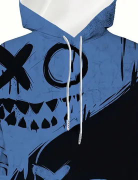 Sudadera con capucha de diseño gráfico casual deportivo de impresión digital 3D, sudadera, sudadera con capucha de diseño gráfico de uso diario p - Shein - FashionsVida