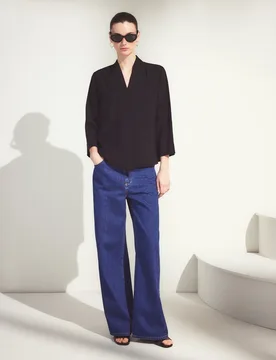 Top de manga larga de mujer con textura - Woman El Corte Inglés - FashionsVida