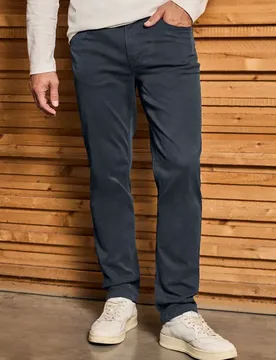 Street One Slim Fit Hose male Blau