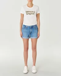 Shorts 501® Rolled in cotone blu super stone washed