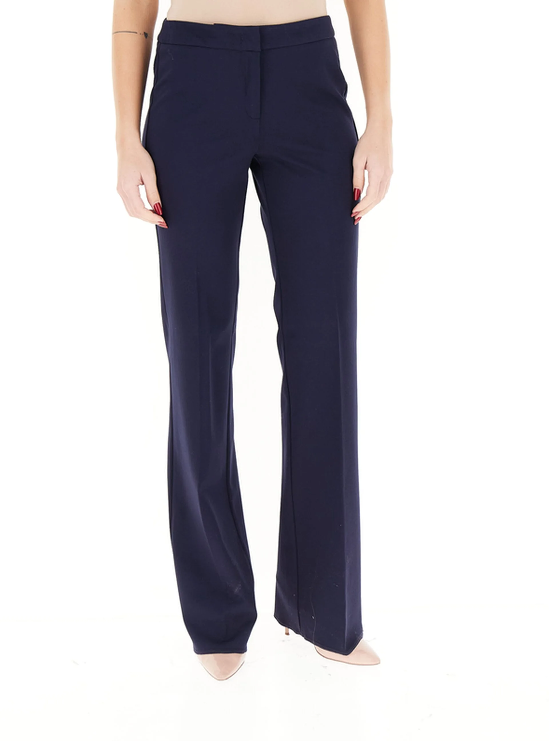 Pantalone flare BLU NAVY 40 - I Blues - FashionsVida