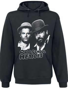 Kapuzenpullover - Oldschool Heroes - M bis 5XL - für Männer - Größe 4XL - schwarz - Lizenzierter Fanartikel - Männer - male